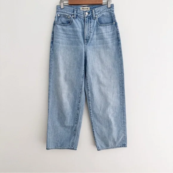 Madewell The Perfect Vintage Wide-Leg Crop Jean Light Wash - Picture 10 of 10